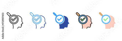 Self Assessment Multi Style Icon Set