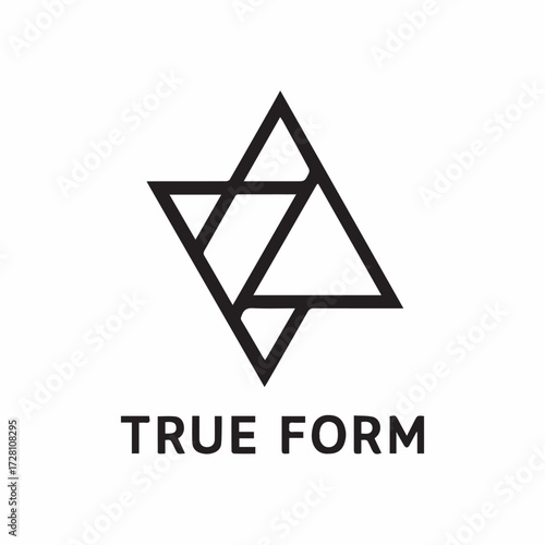Discover the Elegance of True Form A Geometric Logo Design Unveiled