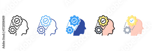 Mindset Multi Style Icon Set