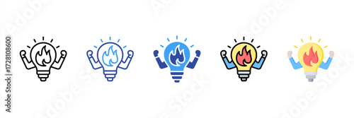 Courage Multi Style Icon Set