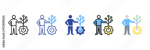 Personal Development Multi Style Icon Set