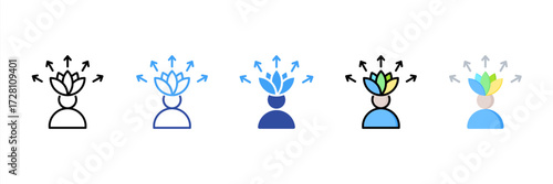Self Awareness Multi Style Icon Set