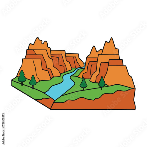 A breathtaking view of the Grand Canyon with a winding road at the bottom, showcasing towering cliffs, deep canyons, and the vast, rugged beauty of nature.

