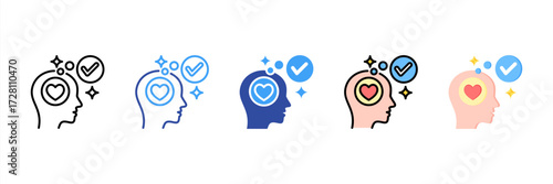 Positivity Multi Style Icon Set