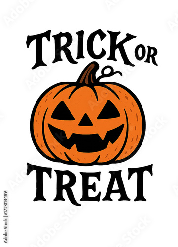 Trick or Treat Pumpkin Spooky Cartoon spooky