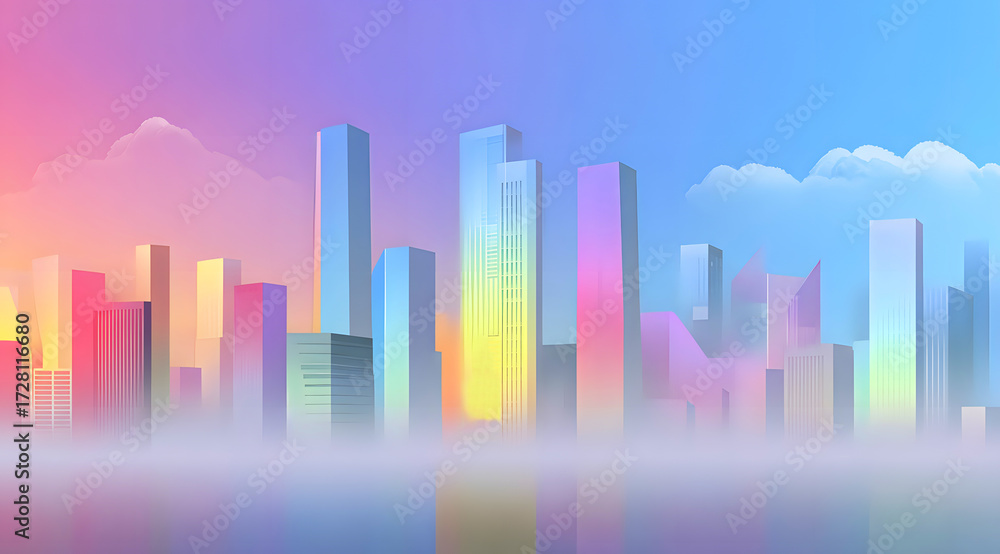Fototapeta premium abstract city background