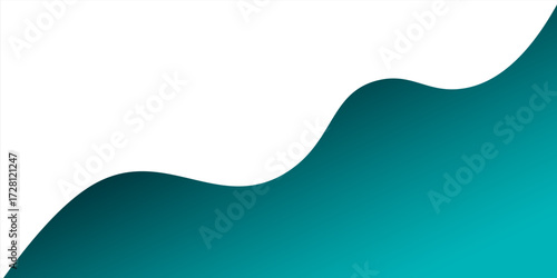 Background with green abstract multilayered wavy pattern. Paper art style. Template design for posters, banners, flyers, booklets.
