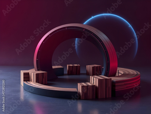 Eco-Friendly Circular Economy Model with Layered Papier-Mâché Texture