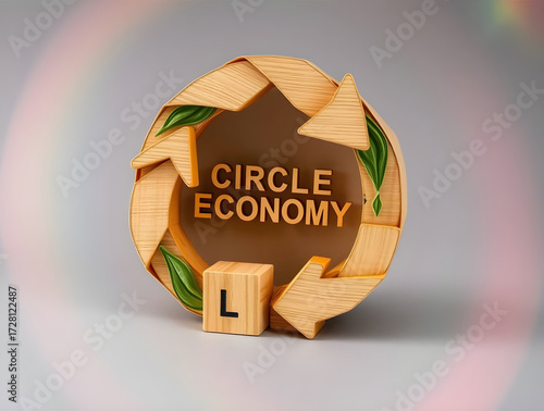 Eco-Friendly Circular Economy Model with Layered Papier-Mâché Texture