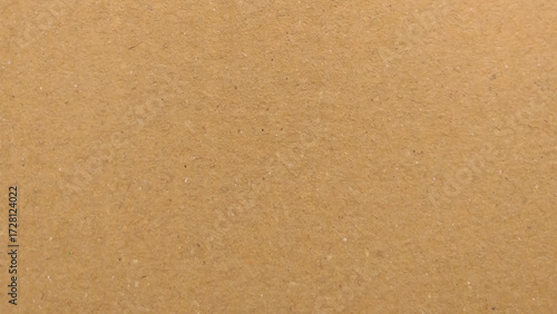 Background of brown kraft paper or cardboard texture. old paper sheet, parchment or papyrus surface, vector realistic illustration.