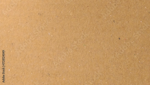 Background of brown kraft paper or cardboard texture. old paper sheet, parchment or papyrus surface, vector realistic illustration.