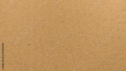 Background of brown kraft paper or cardboard texture. old paper sheet, parchment or papyrus surface, vector realistic illustration.