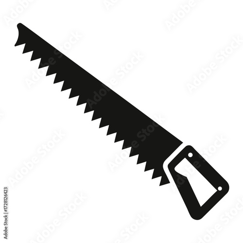 Hand Saw – Solid Carpentry Tool Icon