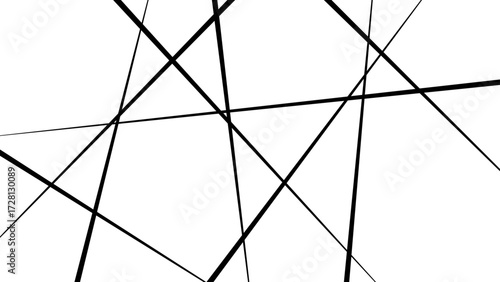 Abstract geometric pattern. Outline monochrome texture. Random chaotic lines abstract geometric pattern texture.