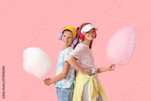 Teen children with cotton c...