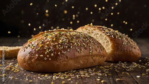 Fresh Baked Sweet Brioche Bread with Colorful Rainbow Sprinkles