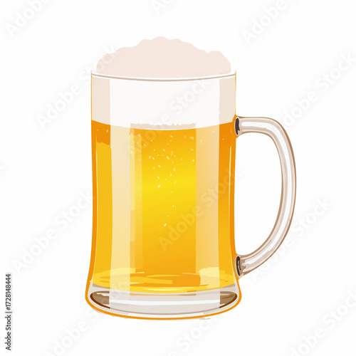 Minimal Beer Mug Icon for Party, Cheers, and Beverage Concepts