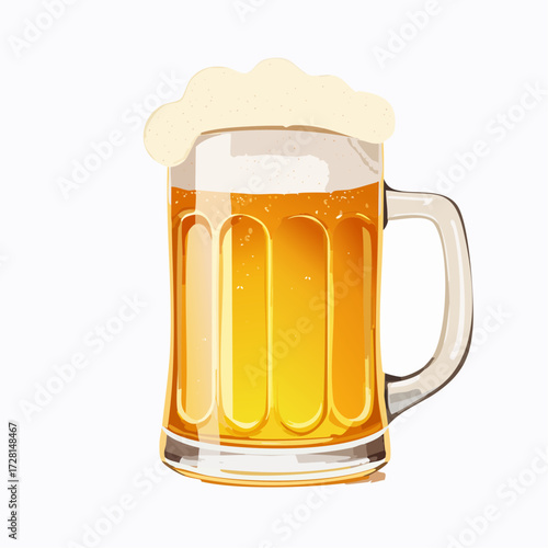 Minimal Beer Mug Icon for Party, Cheers, and Beverage Concepts