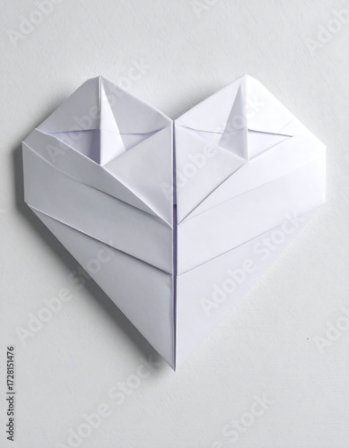Origami heart, simple folds