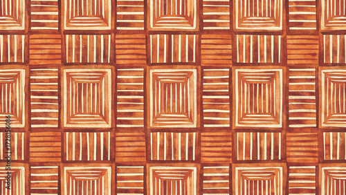 Hand-drawn seamless pattern brush strokes forming vertical and horizontal stripes background 
