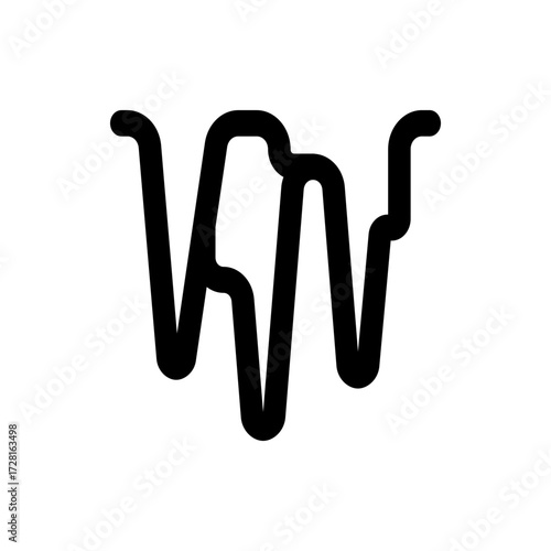 Abstract black line art featuring a continuous, flowing, and interconnected design on a white backdrop