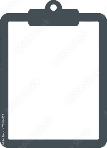 Clipboard with blank paper ready for notes and important information recording.