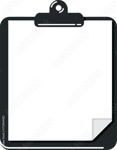 Clipboard with blank paper ready for notes and important information.