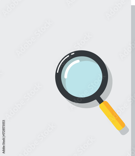 Magnifying glass illustration for search and investigation purposes.