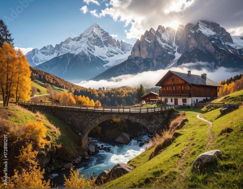 bridge in the mountains