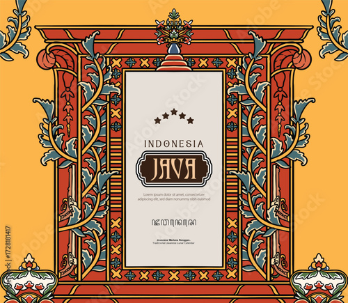 Template idea for a social media post highlighting Pakualaman Palace in Yogyakarta Indonesia