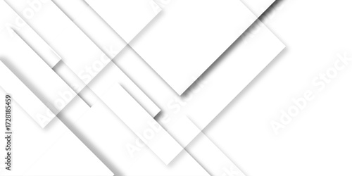 Abstract minimal geometric white and gray light banner pattern. White and grey modern minimalistic pale geometric. Geometric triangular or polygonal line shapes, stylist geometric line background.
