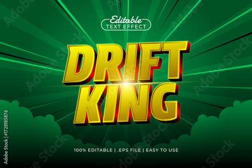 drift king editable text effect