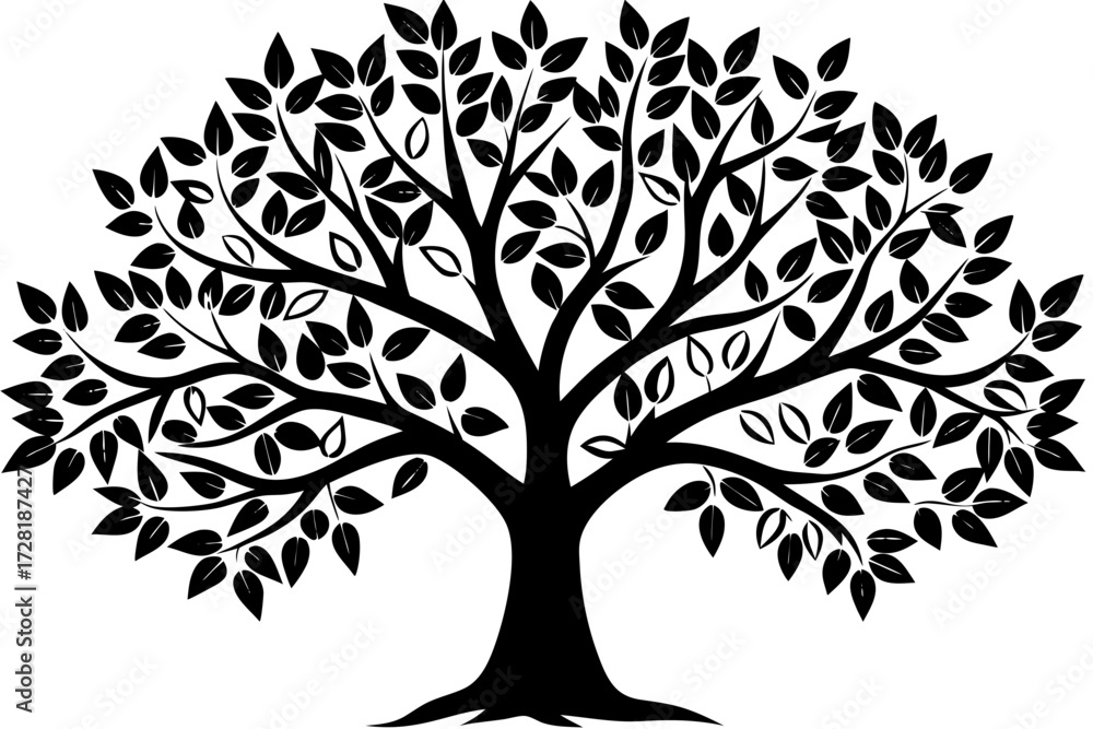 Obraz premium tree silhouette vector
