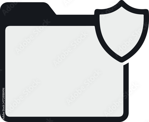 Secure Folder Icon Illustrating Data Protection and Privacy Measures for Files.
