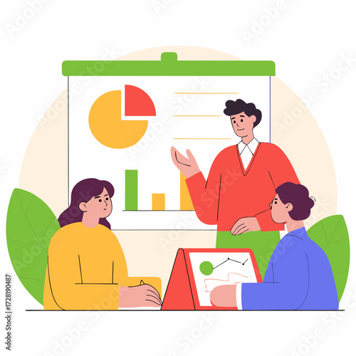 vector illustration of a man and woman