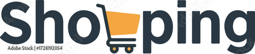 Shopping cart logo representing online retail and ecommerce.