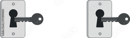 Keys in Keyholes A Visual Representation of Security and Access.