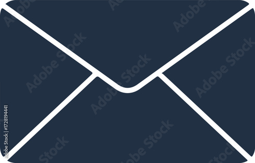 Simple envelope icon representing communication and correspondence for sending messages.
