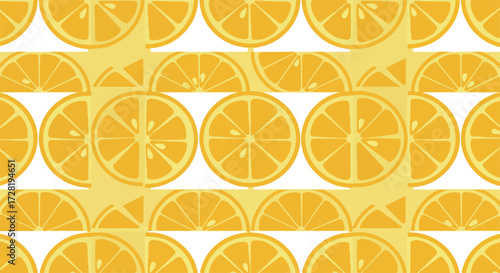 Orange slices pattern creating a vibrant and refreshing design.