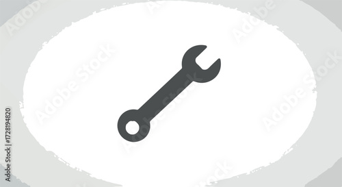 Simple wrench icon representing repair and maintenance for various mechanical tasks.