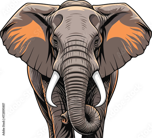 one elephent