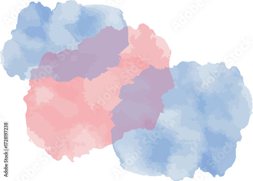 Watercolor abstract art piece with soft pastel colors and artistic design.