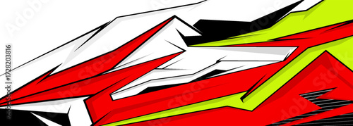 Side body graphic sticker set. Abstract racing design concept. Car decal wrap design for motorcycle, boat, truck, car, boat and more. Vector eps 10.