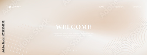Luxury pearl and cream gradient background. Warm neutral pastel for wedding websites, posters, or beauty branding. Vector illustration.