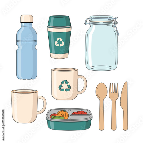 Sustainable reusable containers for everyday use and food storage.
