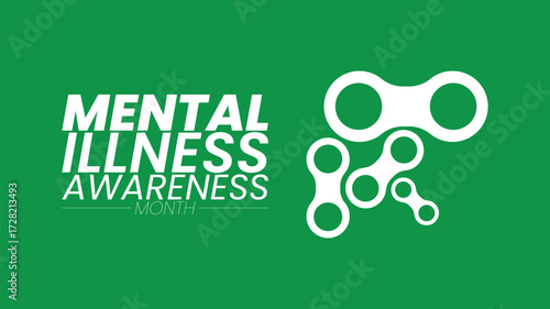 Mental Illness Awareness Month Support Design templet unique design 