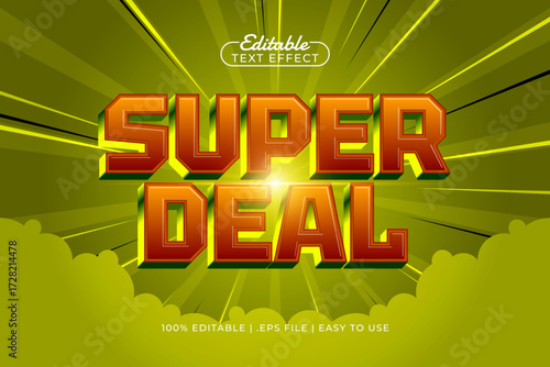 super deal editable text effect