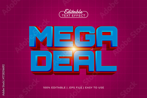mega deal editable text effect