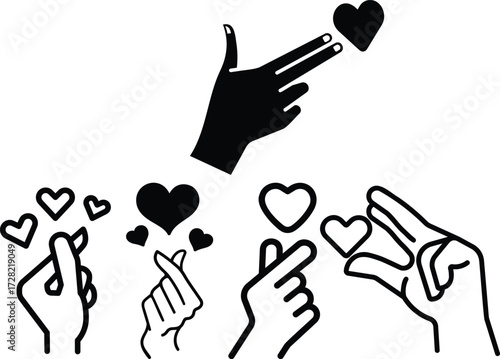 Red heart in hand Hands with heart logo Hand hold heart, Charity icon Female's hand holding red heart Hand and heart solid icon. Care, family, love concepts