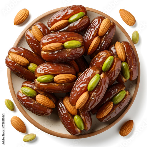 Stuffed Medjool Dates with Almonds and Pistachios
